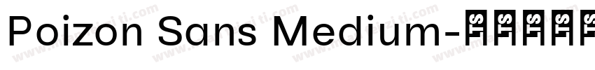 Poizon Sans Medium字体转换